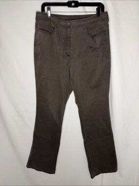 Chico’s bootcut brown chino pants